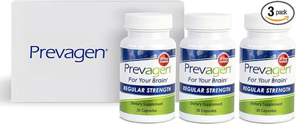 Prevagen Regular Strength - 90 Capsules (3-Pack of 30 Pills) | Prevagen Regular Strength is a supplement formulated for your brain with 10mg of Apoaequorin Plus Vitamin D3