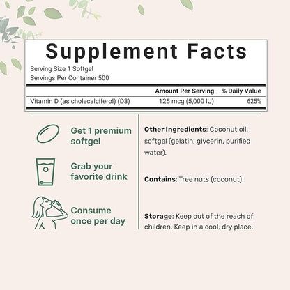 Micro Ingredients Super Vitamin K Complex (K2 MK7 + MK4 & K1) & Vitamin D3 5,000 IU Bundle Pack | Easily Absorbed K Vitamins, Active Menaquinone Complex | Vitamin D as Cholecalciferol