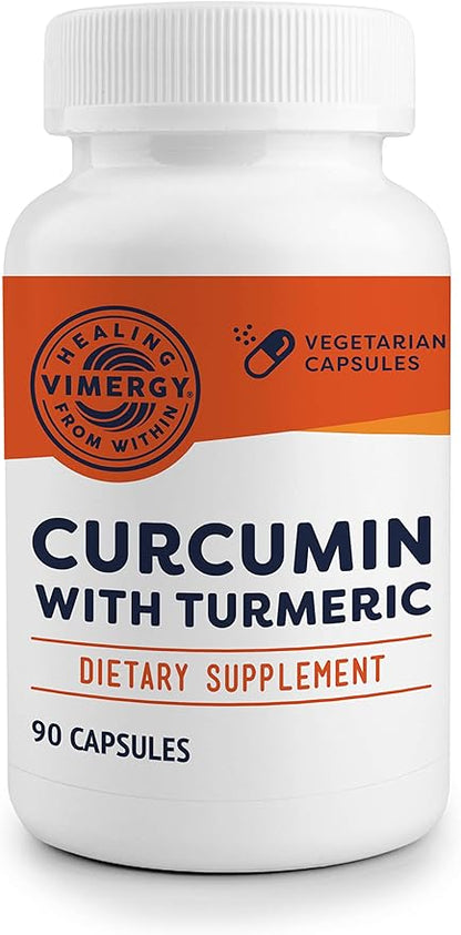 Vimergy Curcumin with Turmeric Supplement, 1000mg Curcumin Extract/Serving – Liquid Capsules - Non-GMO, Gluten-Free, Kosher, Vegan & Paleo Friendly Turmeric Curcumin Supplement