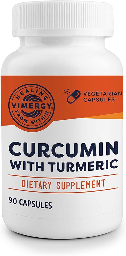 Vimergy Curcumin with Turmeric Supplement, 1000mg Curcumin Extract/Serving – Liquid Capsules - Non-GMO, Gluten-Free, Kosher, Vegan & Paleo Friendly Turmeric Curcumin Supplement