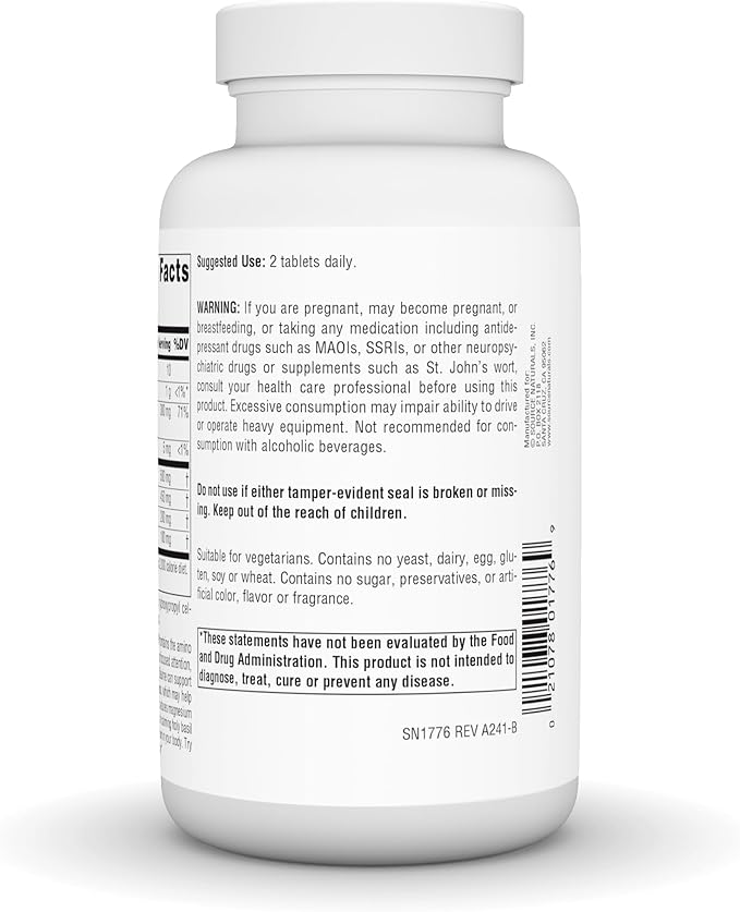 Source Naturals Serene Science L-Theanine with Magnesium and GABA - 120 Tablets