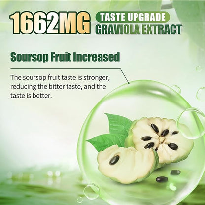 Soursop Bitters Liquid with Black Seed- Pure 15 Herb Mixed Berry with Soursop Leaves,Turmeric & Moringa for Gut Cleanse,Antioxidant,Skin Health,Cell Regeneration,Immune,Mood & Sleep Support 16 fl oz