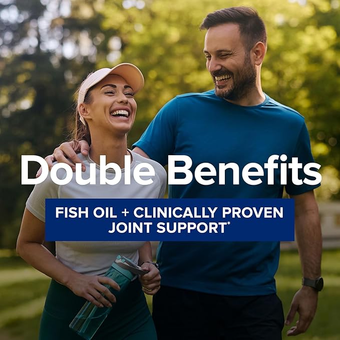GNC Triple Strength Fish Oil Plus Joint Omega 3, 1000mg EPA and DHA, Heart Health, Plus Fast 5 Day Comfort, Brain, Skin, and Eye, Antioxidants and Botanical Extracts, Control Fish Burps, 30 Servings