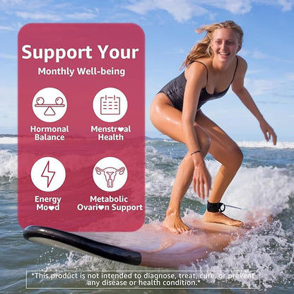 Inositol Gummies Supplement with Evening Primrose Oil for Women - 40:1 Ratio Myo-Inositol 2000mg & D-Chiro Inositol 50mg with Vit D3 B12 & Zinc, Sugar-Free for Natural Balance & Wellness, Vegan (60ct)