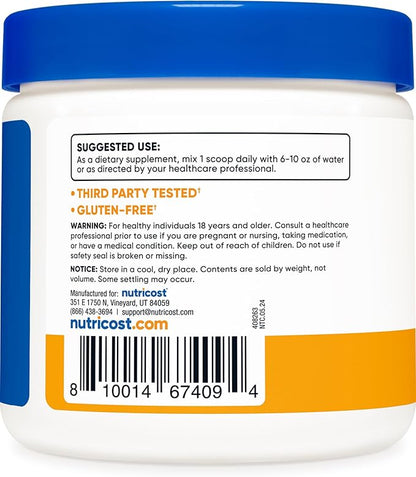 Nutricost Magnesium Citrate Powder (Peach Mango, 250 Gram)