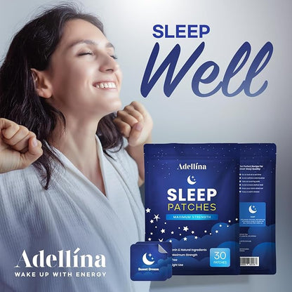Sleep Patches for Adults Extra Strength: Sleep Support for Men and Women - Better All Natural Cruelty Free Sleep Aid Alternative (90 Count (Pack of 1))