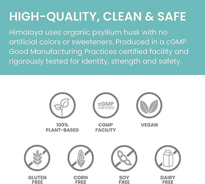 Himalaya Orange Psyllium Husk Powder, Daily Fiber Supplement for Regularity & Digestive Support, Sugar Free, Gluten Free, Vegan, No Artificial Colors, Easy-to-Mix,12 oz (340 g)