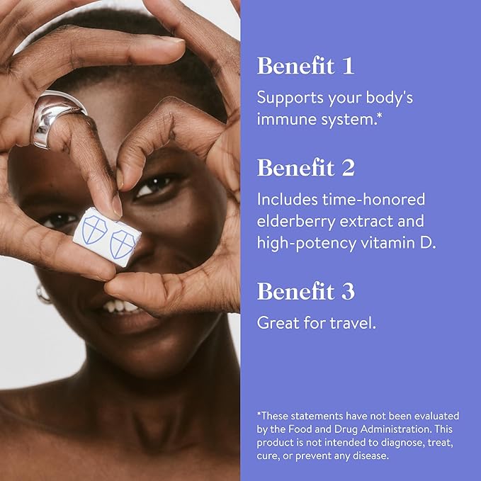 good.clean.goop Wellness The Bodyguard Immunity Chews | Dietary Supplement for Immune Support | Elderberry Extract & Vitamin D | Berry Flavored | Immune System Booster | Pack of 30 Chews | Non-GMO
