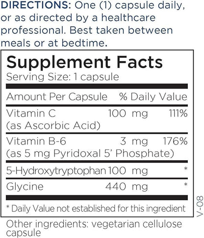 Metabolic Maintenance 5-HTP - 100mg with Vitamin B6 (P-5-P) Mood, Calm + Sleep Support Supplement - Naturally Derived from Griffonia Seeds, No Gluten (120 Capsules)