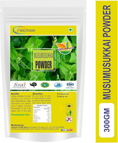 Flax Musumusukkai Powder | Mukai Maderaspatana Powder 300 Gm Pack of 1 | Natural Herbal Supplement | Organic and Non-GMO | Ayurvedic Wellness and Health Support