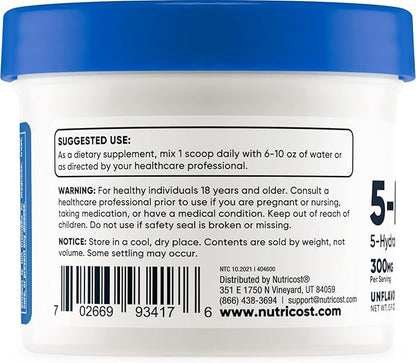 Nutricost 5-HTP Powder 25 Grams (3 Pack) (300mg Per Serving)