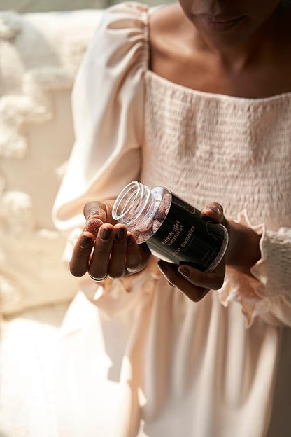 Black Girl Vitamins - Iron Gummies (20 mg), Supports Iron Deficiency & Anemia, Gluten-Free, Gelatin Free, Made in The USA (Grape, 60 Count) 30 Day Supply