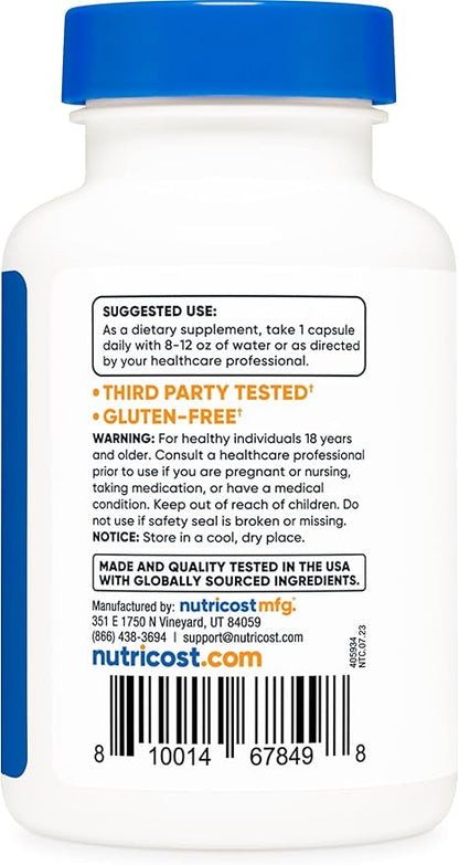Nutricost Vitamin B12 (Methylcobalamin) 2000mcg, 120 Capsules - Vegetarian Caps, Non-GMO, Gluten Free B12 Supplement