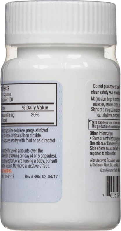 Uro-Mag Magnesium Supplement, Magnesium Oxide Dietary Mineral Supplement, 100 Count