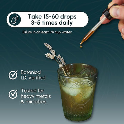 Mushroom Champion Tincture - Metabolic Support, Immune Support, Respiratory Support, Adaptogen Blend, Tonic Formula, Reishi, Maitake, Herbal Supplement - 2 Fl Oz