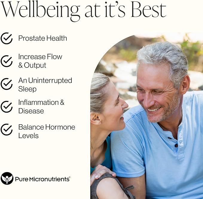 Pure Micronutrients Advanced Prostate Health Supplement - Saw Palmetto, Beta-Sitosterol, Stinging Nettle Root, & Lycopene - for Bladder Control & Urinary Support Supplements for Men
