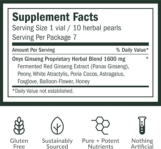 Red Ginseng Herbal Pearls [70 Count] Daily Immunity & Energy Premium Red Ginseng Korea Ginseng Supplement. Vegan, Gluten-Free, Made in Korea