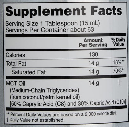 Now Foods MCT 100% Oil, 32 fl oz (Pack of 2)