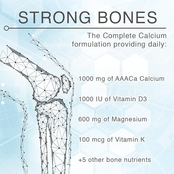 Lane Innovative - AdvaCAL Ultra 1000, Bone-Building Calcium*, Including Vitamin D3 and Magnesium, Easy Absorption (120 Servings) | Pack of 3