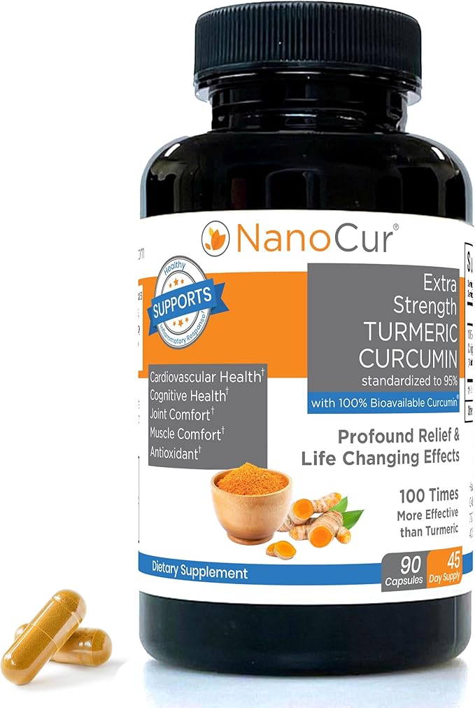 Turmeric Curcumin - 100x More Active Than Turmeric, 170% More Active Than Curcumin + Black Pepper Extract. Joint Support, Relief, and Energy You’ll Feel. Organic Curcumin/Plant-Based Carrier.