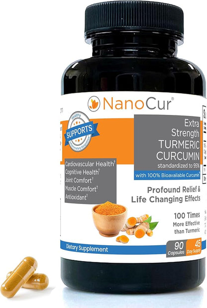 Turmeric Curcumin - 100x More Active Than Turmeric, 170% More Active Than Curcumin + Black Pepper Extract. Joint Support, Relief, and Energy You’ll Feel. Organic Curcumin/Plant-Based Carrier.