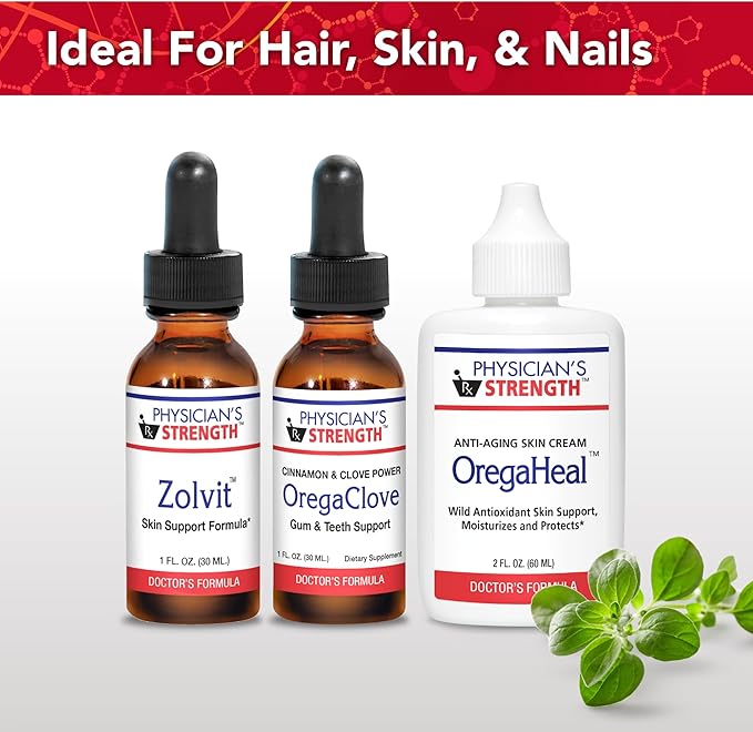 Physician's Strength OregaHeal Cream - 2 fl oz - Anti-Aging Skin Cream - Wild Antioxidant Skin Support - Moisturizes & Protects - Suitable for All Skin Types