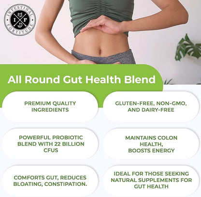 Intestinal Fortitude Gut Health Supplement Bundle - PREbiotic Gold, PRO-B11, Phage 1 - w/Gold Kiwifruit Pectin, SCFAs, and 22 Billion CFU for Microbiome Support, Gluten, Soy, & Dairy-Free Capsules