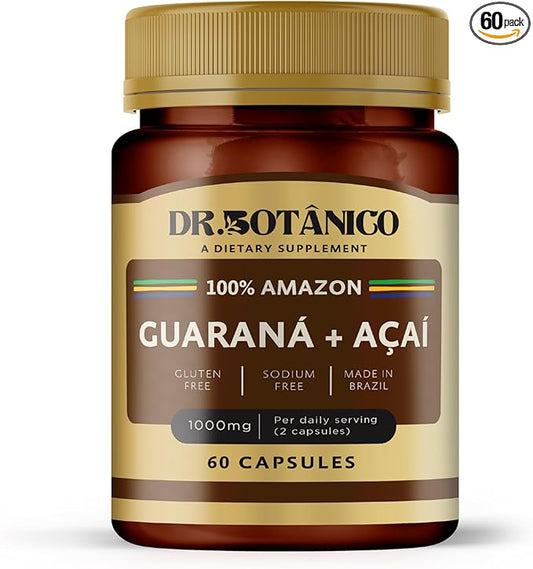 GUARANÁ + AÇAÍ 1000MG 60 Capsules
