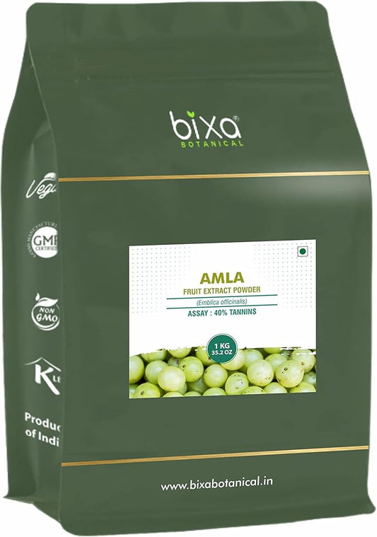 Amla Extract Dry Powder 40% Tannins (Indian Gooseberry, Emblica officinalis) Ideal Vitamin C Supplement | Pure & Natural Super Food Supplement to Boost Immunity and re-Energise Generally weak Body