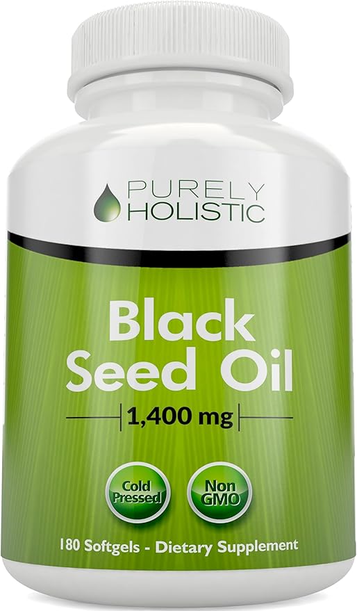 Black Seed Oil Capsules 1400mg, 180 Softgels, 3 Month Supply - Cold Pressed Nigella Sativa, Rich in Omega 6, 9 & TQ, Black Cumin Seed Oil, Immune Support, Joints and Digestion