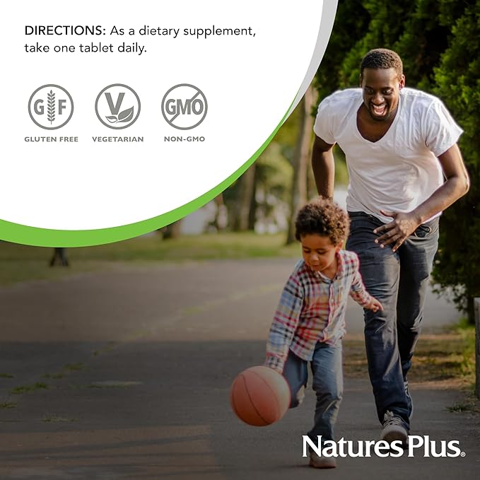 Natures Plus Hema-Plex Iron - 30 Slow-Release Tablets - 85 mg Chelated Iron - Total Blood Health - with Vitamin C & Bioflavonoids - Non GMO, Vegetarian & Gluten Free - 30 Servings