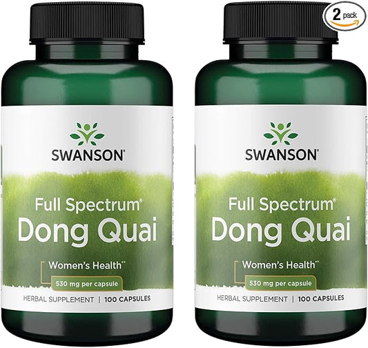 Swanson Dong Quai 530 Milligrams 100 Capsules (2 Pack)