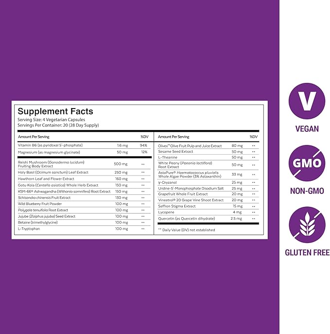 NEUROHACKER COLLECTIVE Qualia Night Sleep Aid | Non-Habit Forming | Science-Backed Supplement for Deep Refreshing Sleep | Melatonin-Free, Vegan, Non-GMO, Gluten-Free 80 Count | (1 Month Supply)