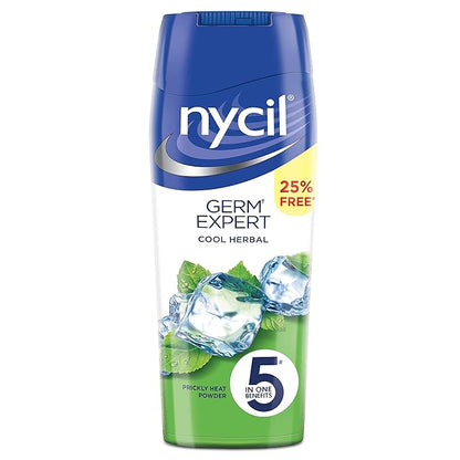 Cool Herbal Instant Cooling Prickly Heat Powder with Neem & Pudina Cool Talc 150g