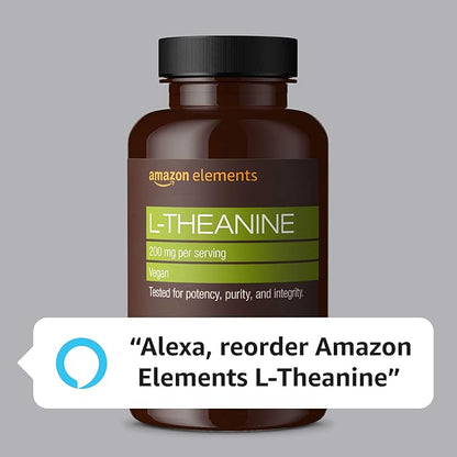 Amazon Elements Theanine 200mg 60 Capsules