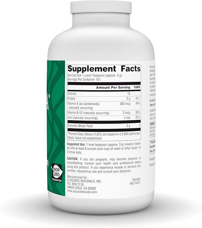 Source Naturals Yaeyama Chlorella, 16 Ounce