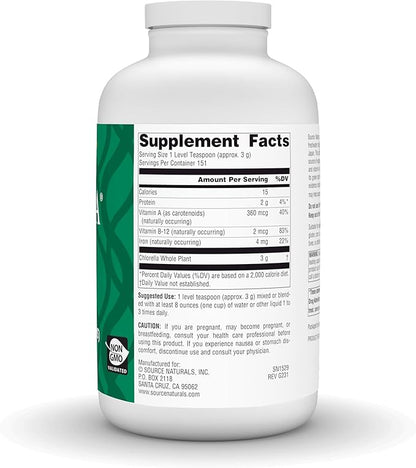 Source Naturals Yaeyama Chlorella, 16 Ounce