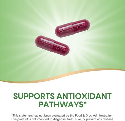 Nature's Way Beet Root, Supports Antioxidant Pathways*, Helps Neutralize Free Radicals*, 1,000 mg per 2-Capsule Serving, Vegan, 100 Capsules (Packaging May Vary)