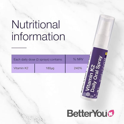 BetterYou Vitamin K2 Daily Oral Spray 25ml