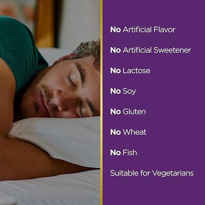 Nature's Bounty Sleep3 Gummies, Triple Action Time-Release Sleep Aid, Melatonin 10mg, Blueberry Flavor, 60 Gummies