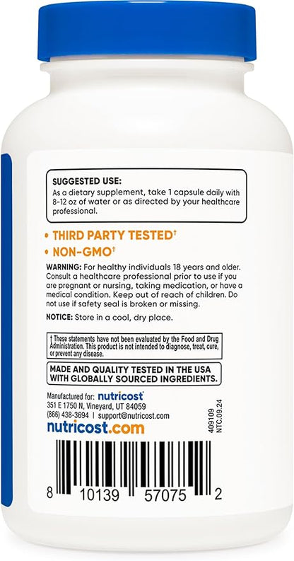 Nutricost Digestive Enzymes 620mg, 120 Capsules - Complete Digestive Enzyme Supplement