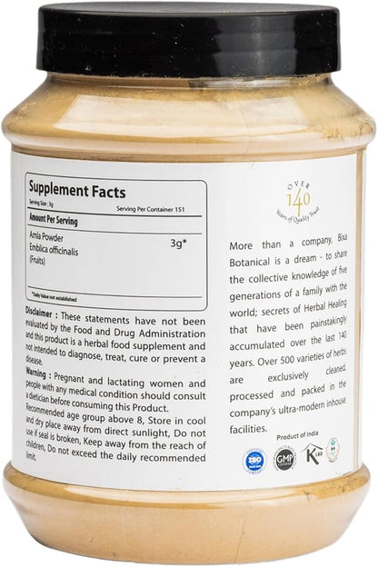 bixa BOTANICAL Amla Powder (Emblica officinalis),1 Pound (16 Oz) | Herbal Supplement Antioxidant & Immunity Booster
