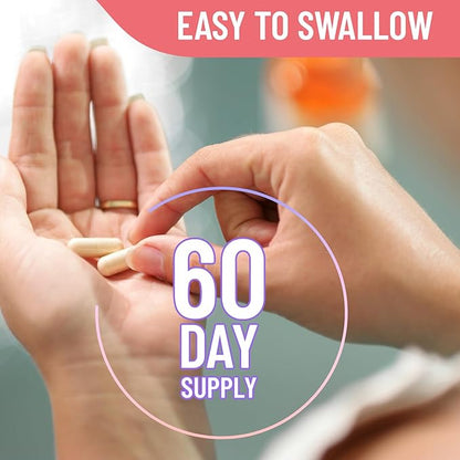 Magnesium Citrate Capsules 1250mg, High Absorption Magnesium Citrate Supplement with Elemental Magnesium, Extra Strength Magnesium Supplement, Non-GMO, Gluten-Free, 120 Vegetable Capsules