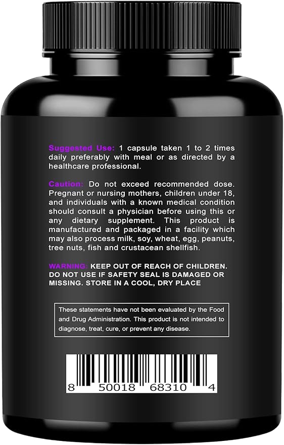 Magnesium Citrate & Oxide 500mg Complex Supplement - High Absorption Maximum Strength - Helps Support Bone Density and Strength, Muscles, Energy and Sleep - 360 Vegan Capsules
