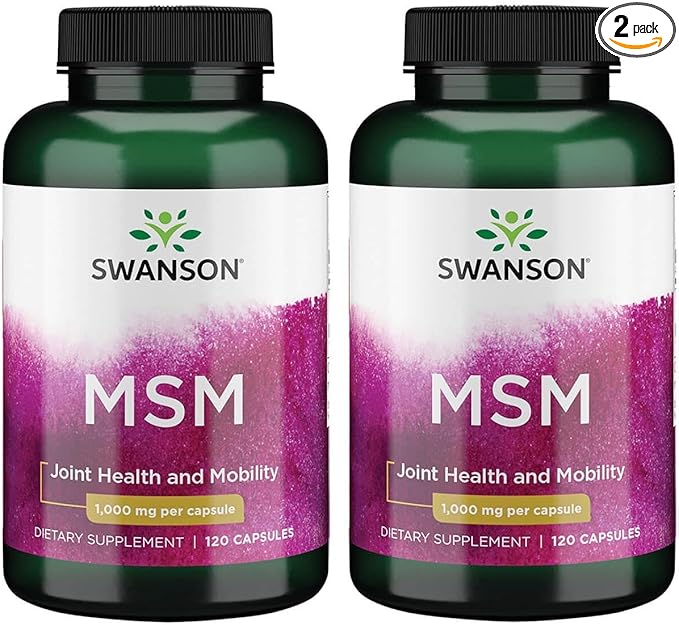 Swanson Msm 1,000 mg 120 Caps (2 Pack)