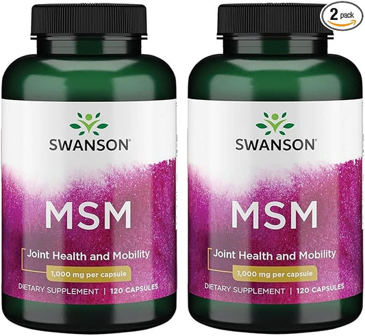 Swanson Msm 1,000 mg 120 Caps (2 Pack)