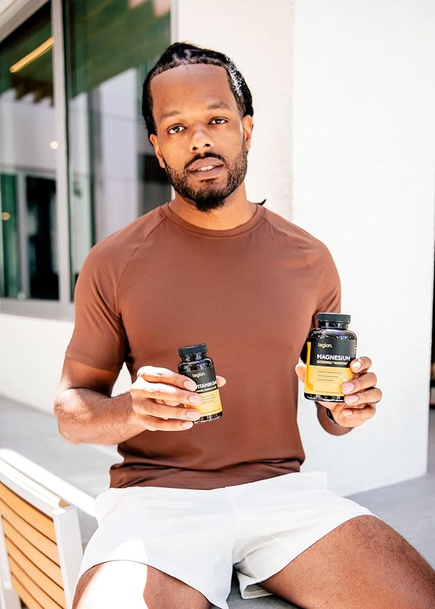 Legion Sucrosomial Magnesium Supplements - High Absorption Magnesium Supplement for Women & Men - Magnesium Mineral Supplements to Help Boost Athletic Performance & Overall Health - 120 Servings