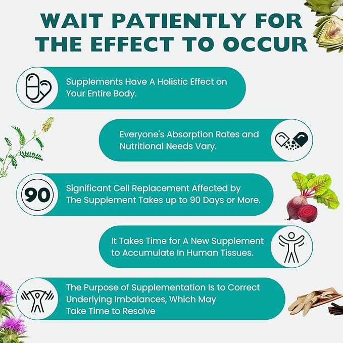 Milk Thistle Supplement - Liver Detox Cleanse Formula Herbal Liver Support with Milk Thistle, Dandelion Root, Artichoke, Turmeric, Astragalus for Liver Health, 90 Capsules-74