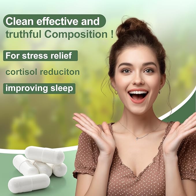 Cortisol Supplement, 15 in 1 Cortisol Manager with Ashwagandha, L-Theanine, Magnesium,Supports Cortisol Health & Relaxation,Stress Management & Restful Sleep, 60 Capsules