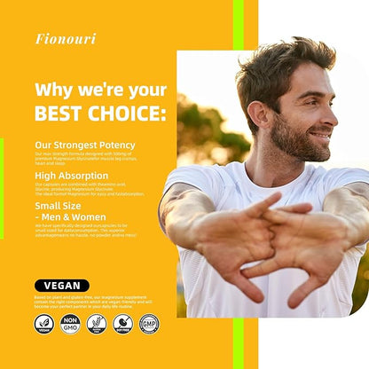 Magnesium Supplement Softgels, Easy Absorption Magnesium Glycinate 400mg with D3 & K2, High Bioavailability Magnesium for Sleep & Calm Support, Nervous, Muscle & Bone Health